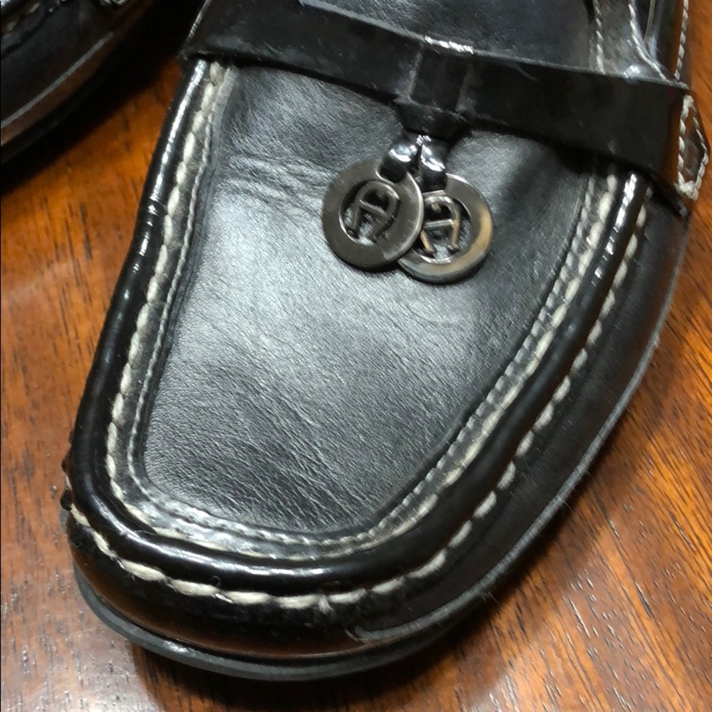 Etienne Aigner Black Loafers